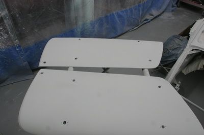 Two white pieces of wood