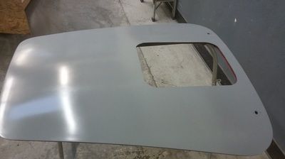 A piece of metal is sitting on top of a table