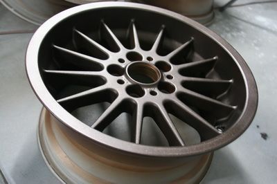 A close up of a wheel on a table