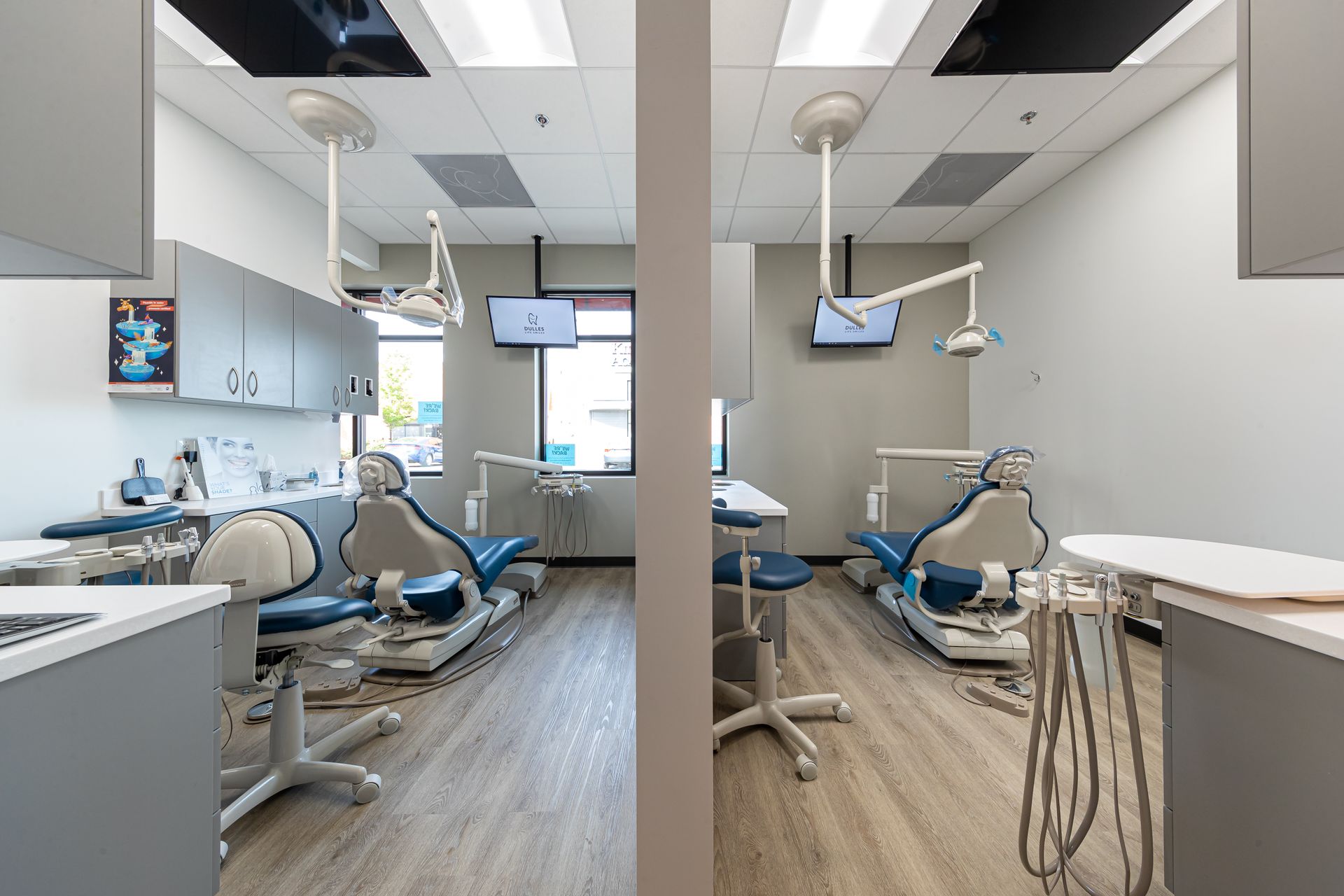 Dulles Life Smiles dental office with two patient treatment rooms.