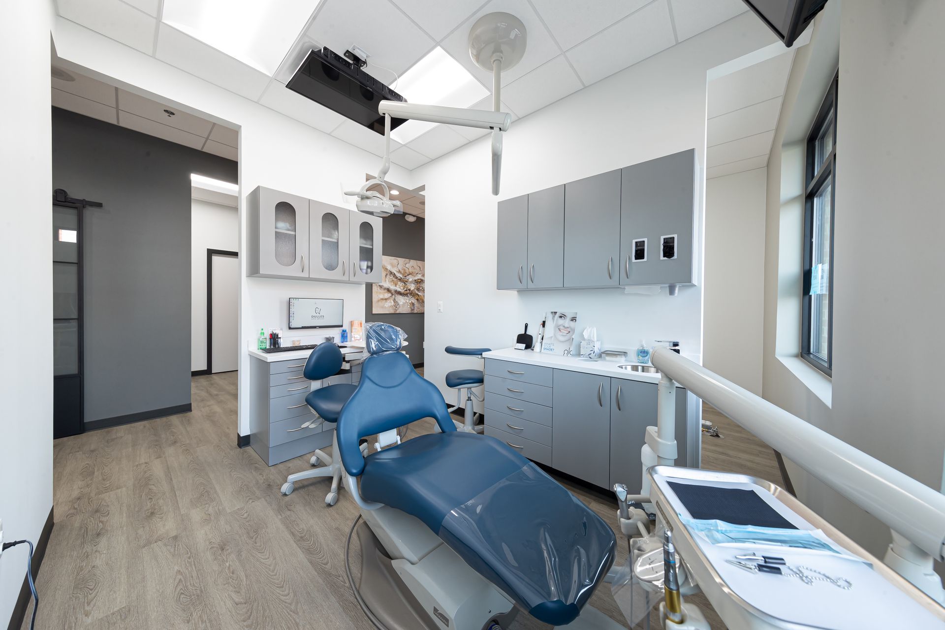 Dulles Life Smiles dental office patient treatment room.