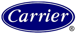 A blue and white carrier logo on a white background.