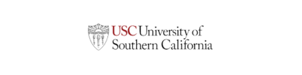 The logo for usc university of southern california