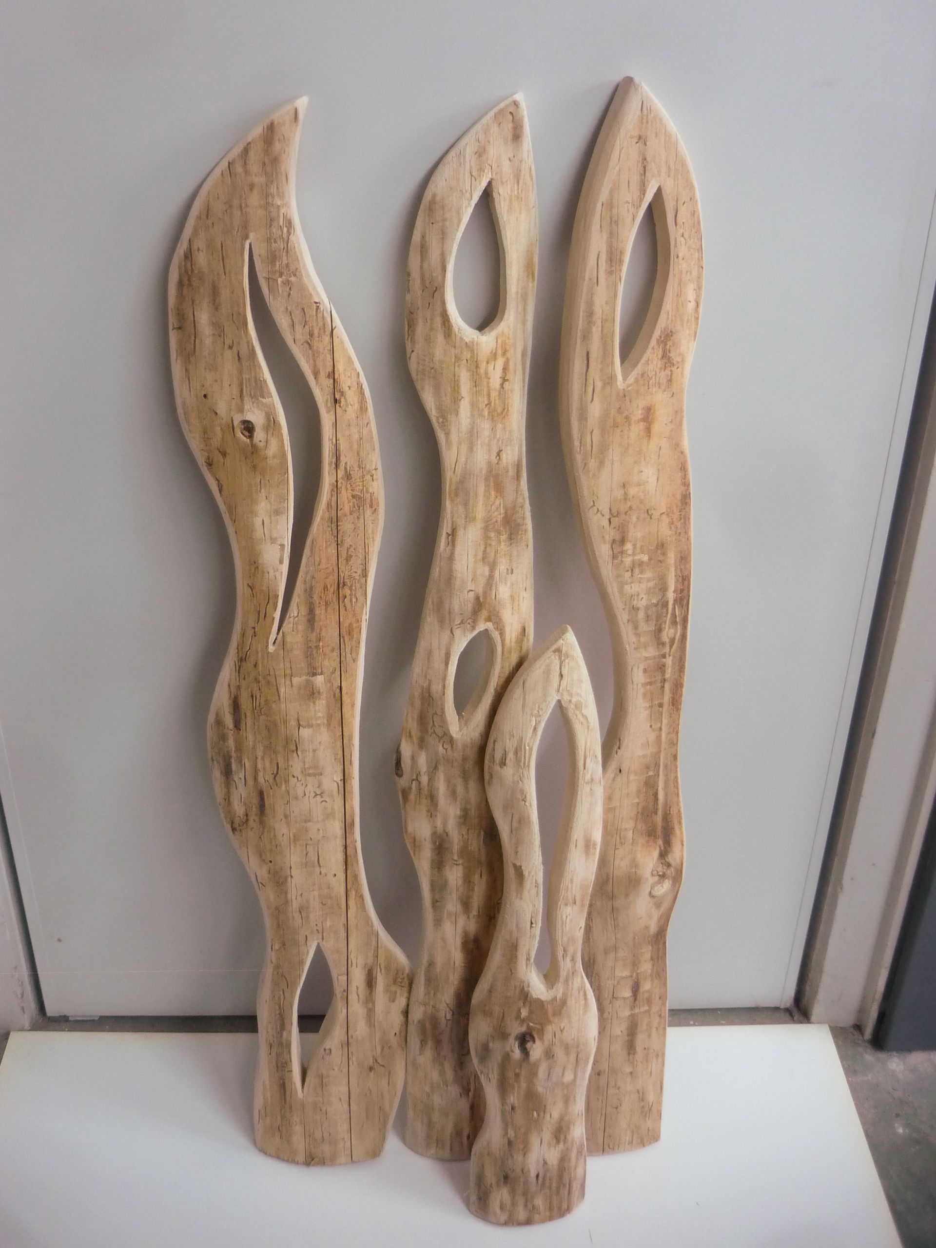 Holzelementen für den Garten