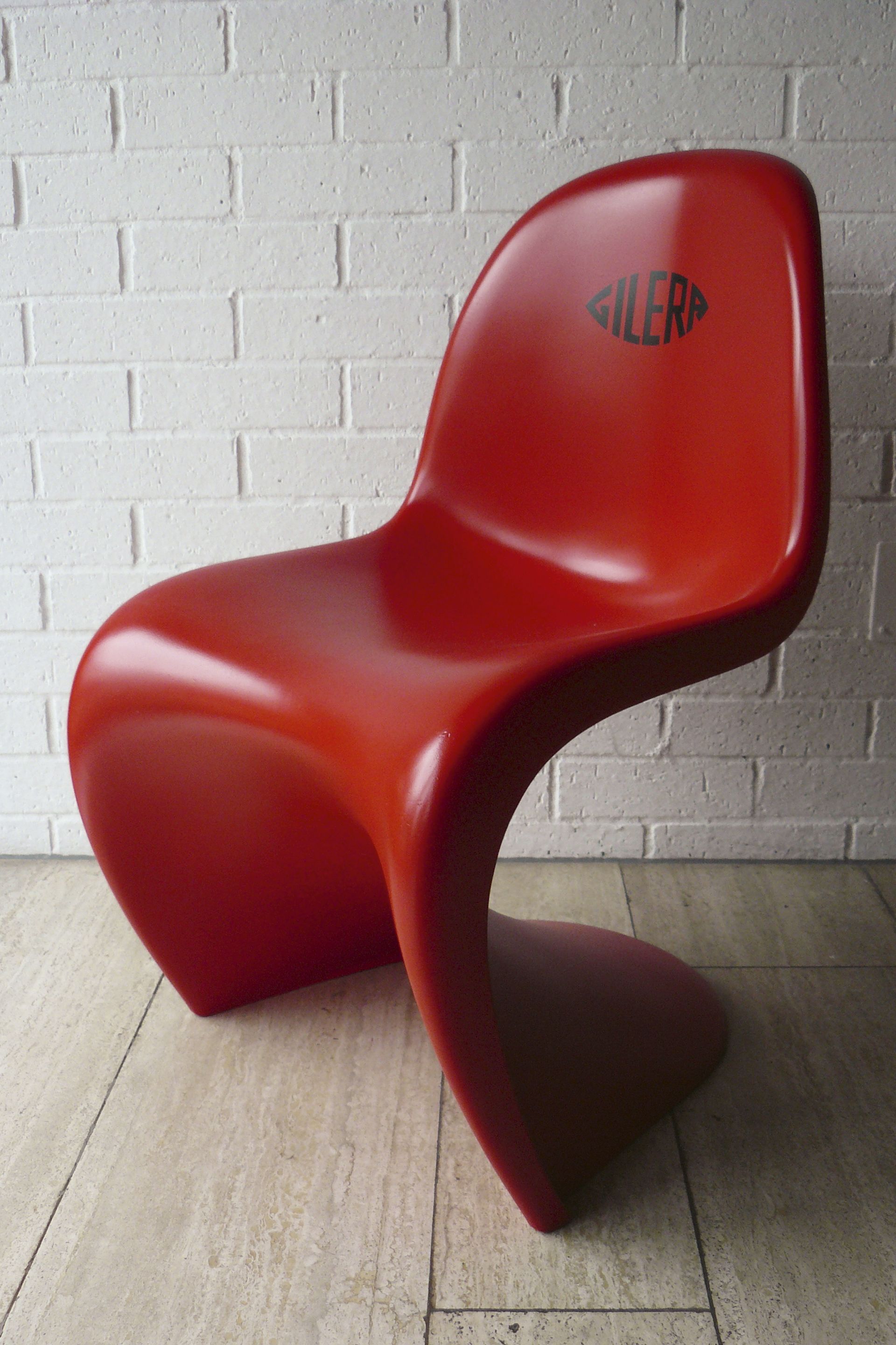 Verner Panton Stuhl Orange lackiert