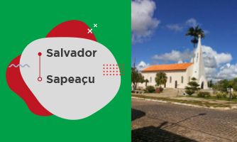 Imagem da cidade de Sapeaçu na Bahia