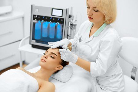 Hair Removal — Women Having Treatment in Wellington, FL