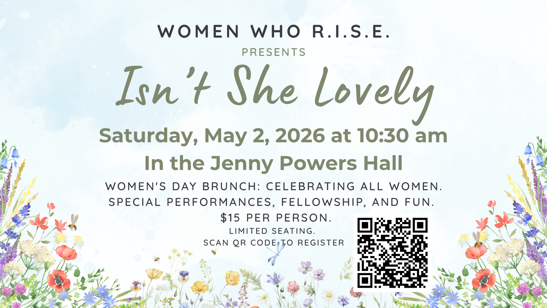 A poster for women who rise mentor ministry