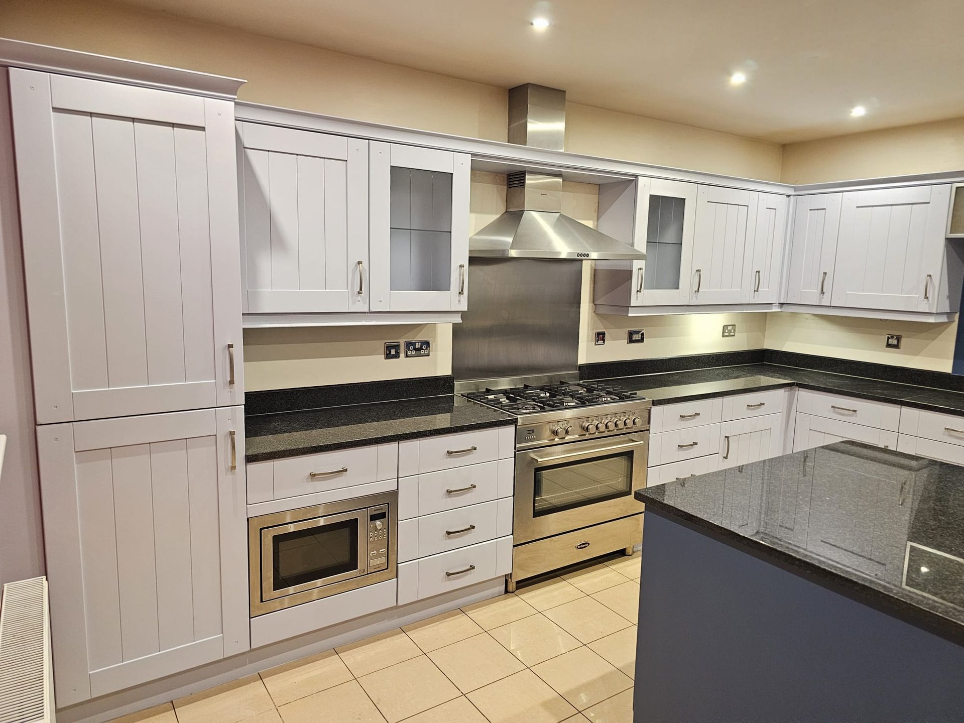 Kitchen Island Spraying after