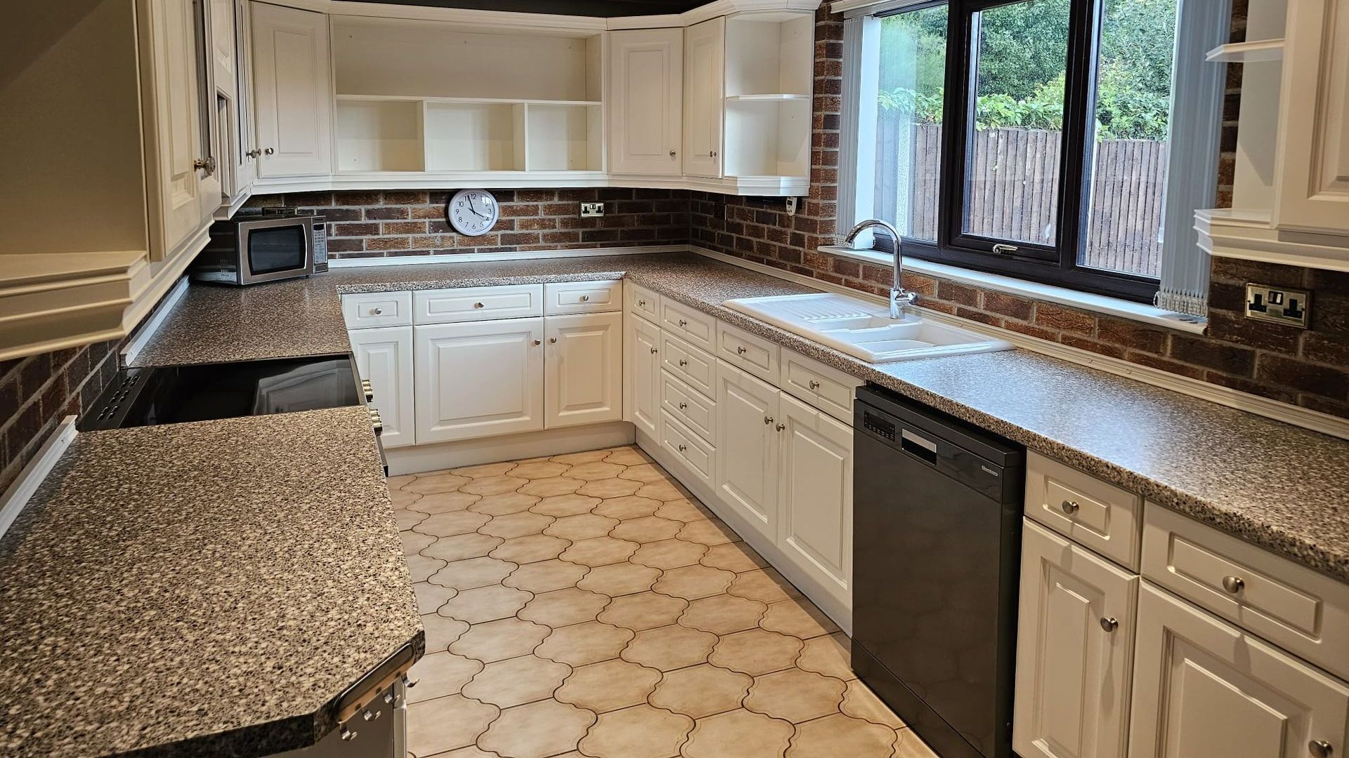 Kitchen Cabinet Spraying after
