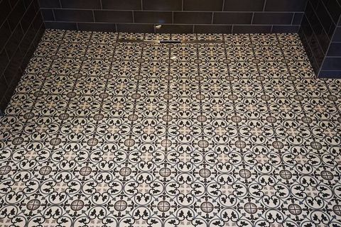Anti-slip bathroom tiles