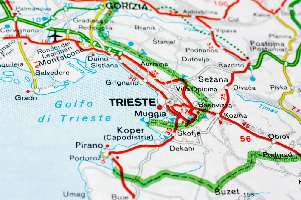 mappa del Friuli