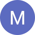 the letter m is in a blue circle for google review profiles