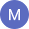 the letter m is in a blue circle for google review profiles