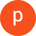 the letter p is in an orange circle on a white background