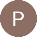 the letter p is in a brown circle