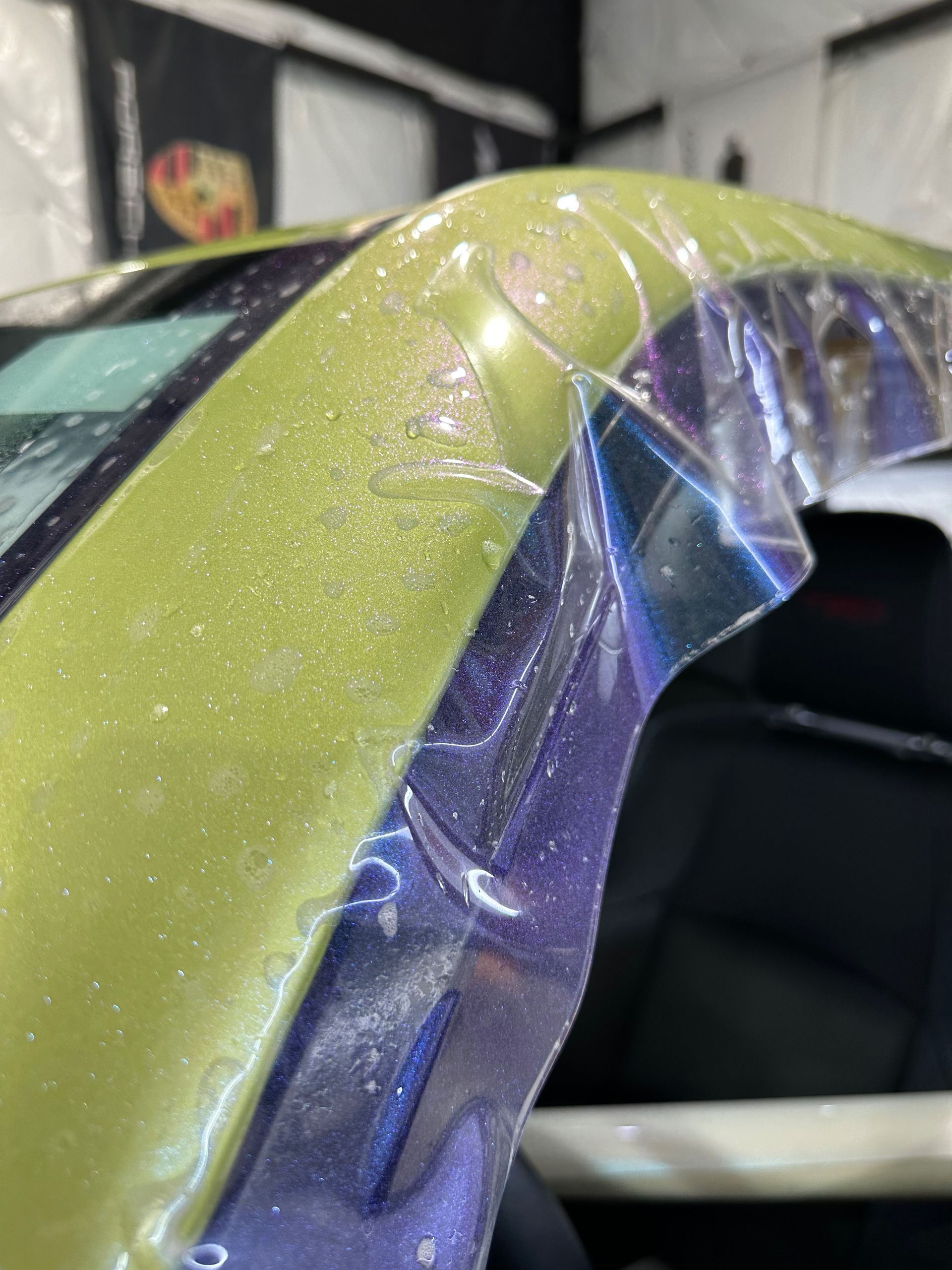 yellow green car ppf