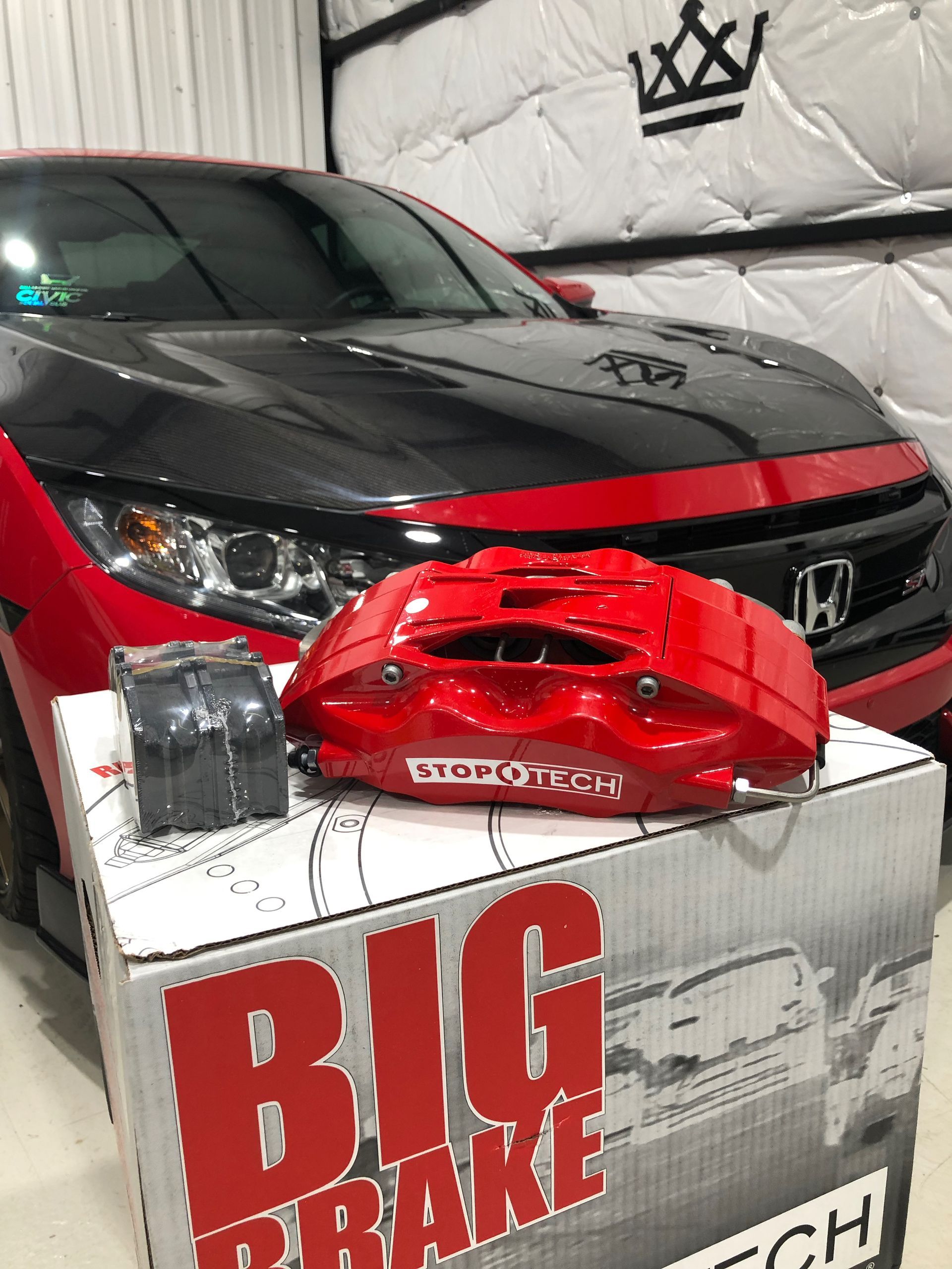 red caliper
