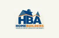 Logo of Home Builders Association of Greater Cincinnati: blue house icon with