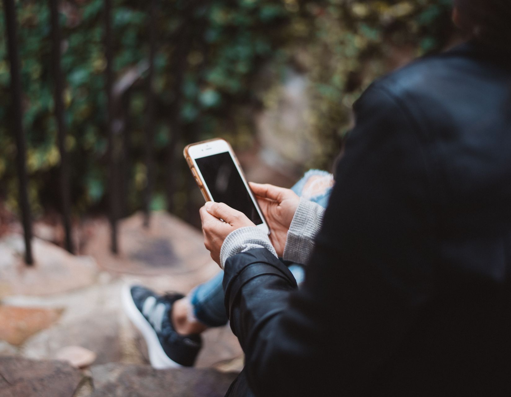 woman on phone