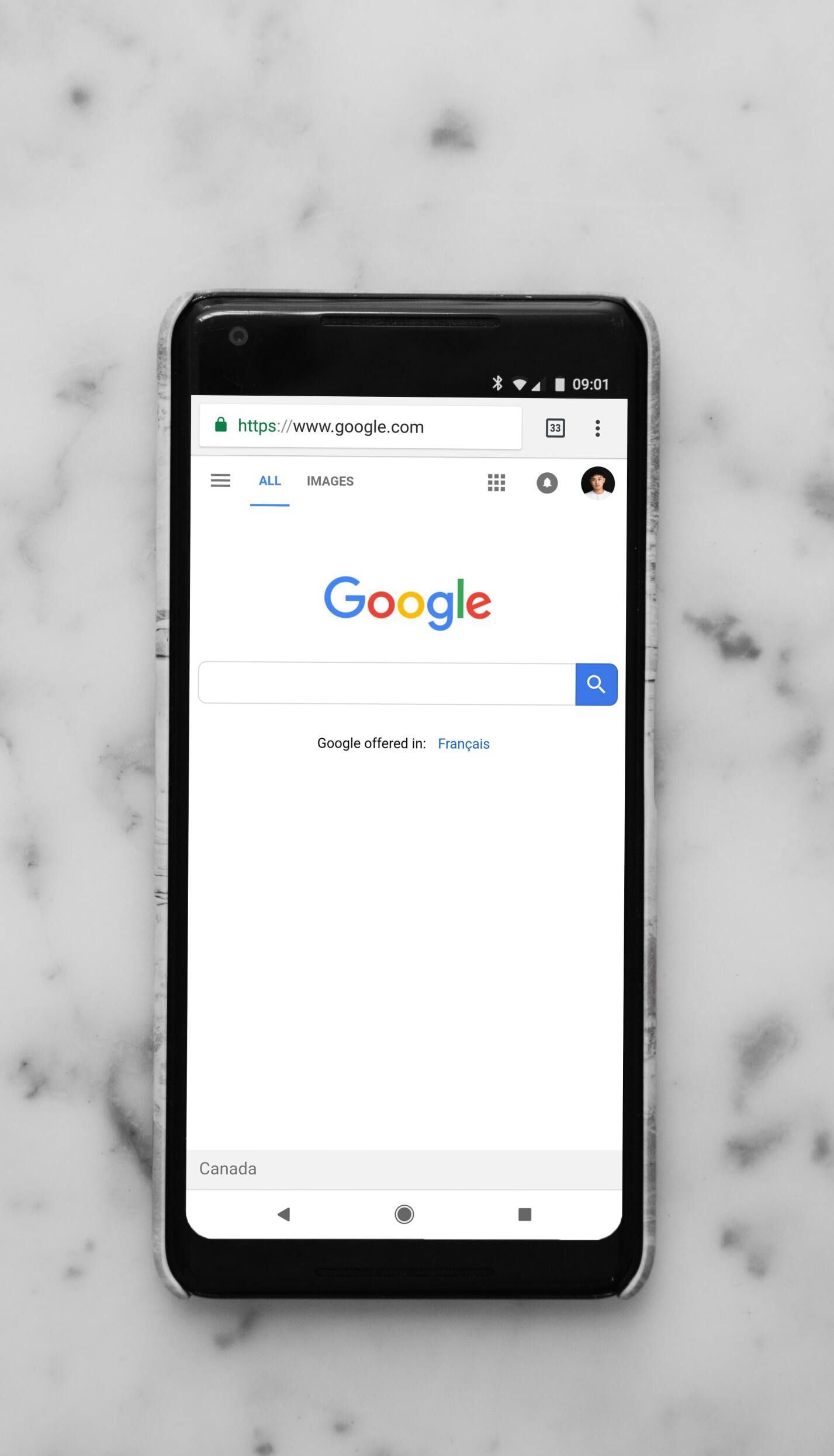 google search on smartphone