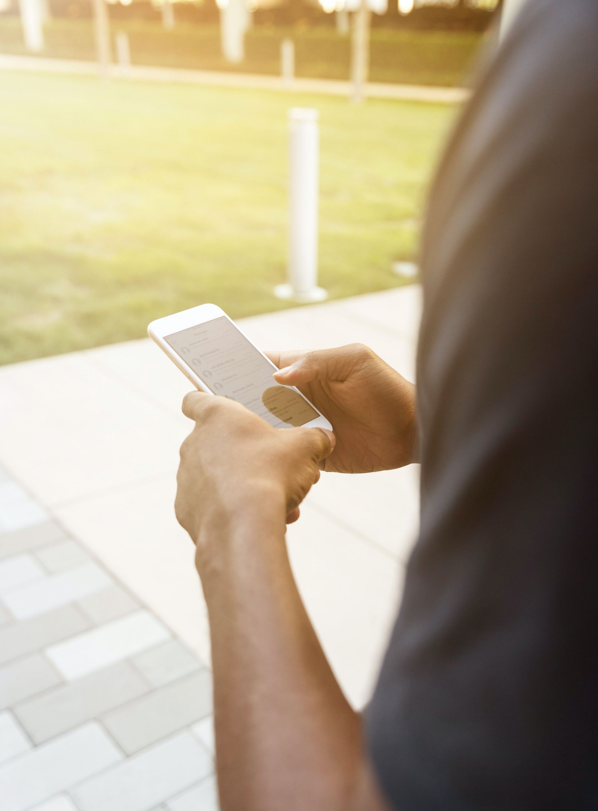 man on phone