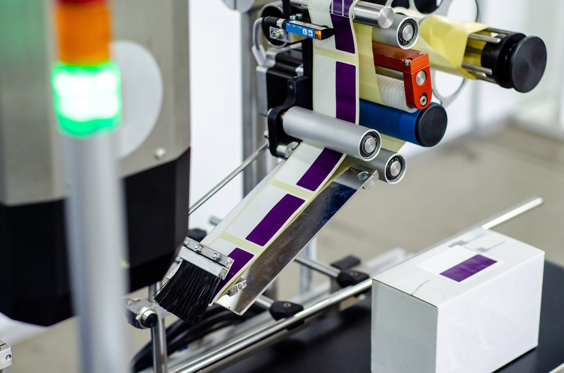 Close-Up of Automatic Sticker Labelling Machine | Mount Druitt, Nsw | Terry’s Mt Druitt Printing Service