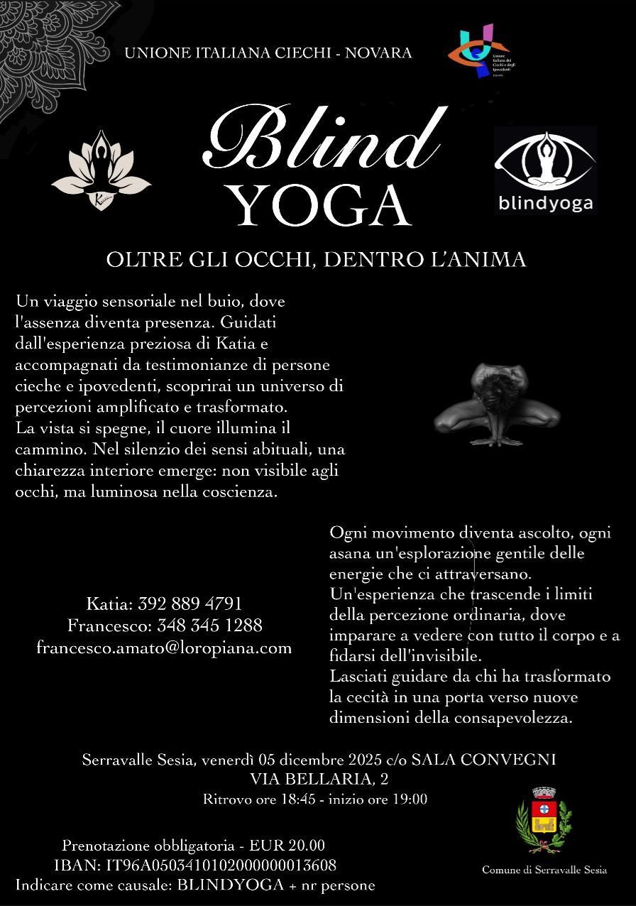 volantino blind yoga