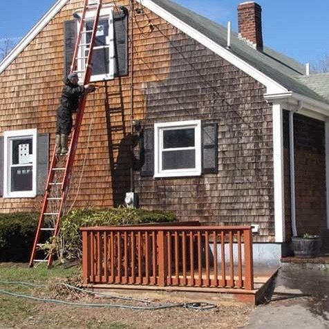 House Wall Vinyl Siding Cleaning — Fairhaven, MA — Moss Boss Roof Cleaning & House Washing