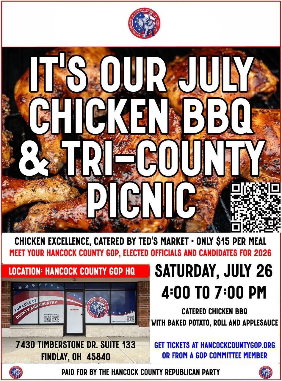BBQ Chicken Dinner Fundraiser Hancock County Republican Party