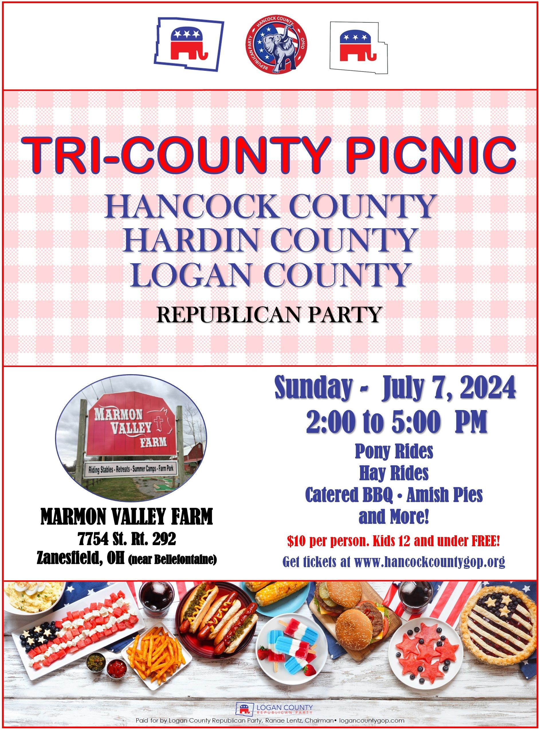 Tri County Republican Party Picnic Hancock, Hardin, and Logan Counties