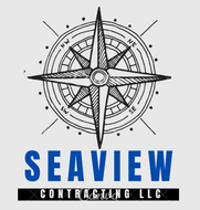 Compass rose logo with "SEAVIEW CONTRACTING LLC" in blue, below the compass.