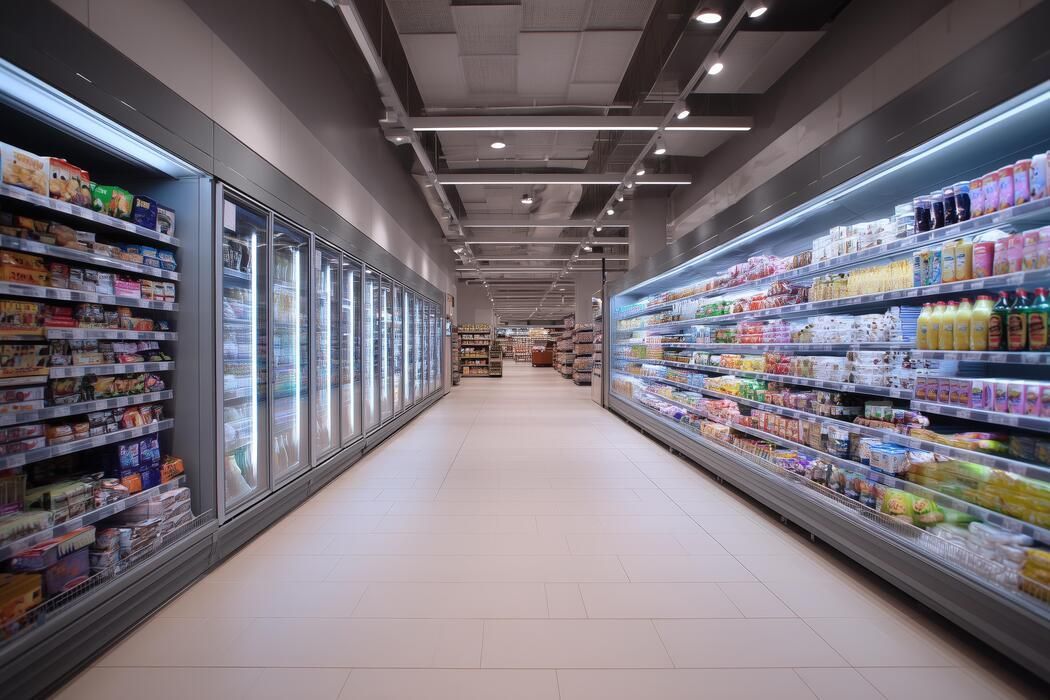 Air conditioning units with toolbox and gloves in backyard.