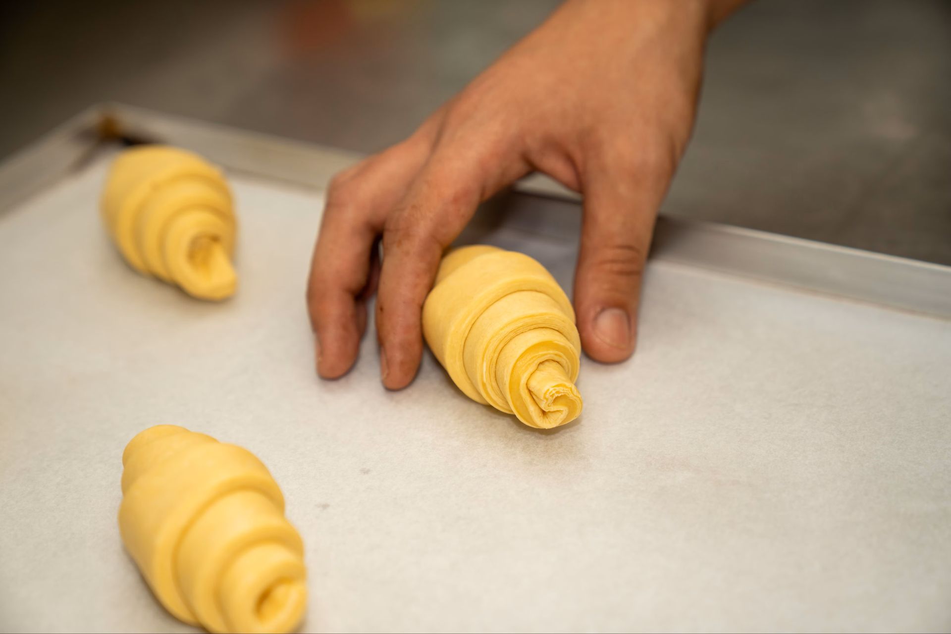 Preparazione di croissant