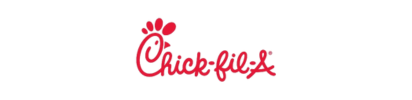 A red chick-fil-a logo on a white background