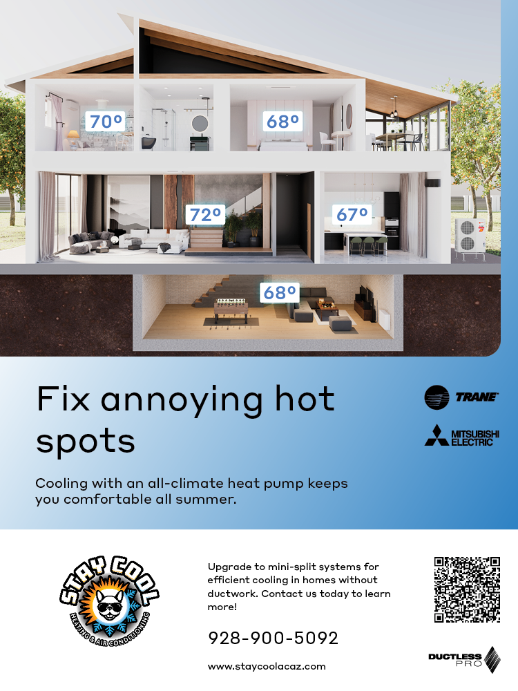 An advertisement for a house that says `` fix annoying hot spots ''