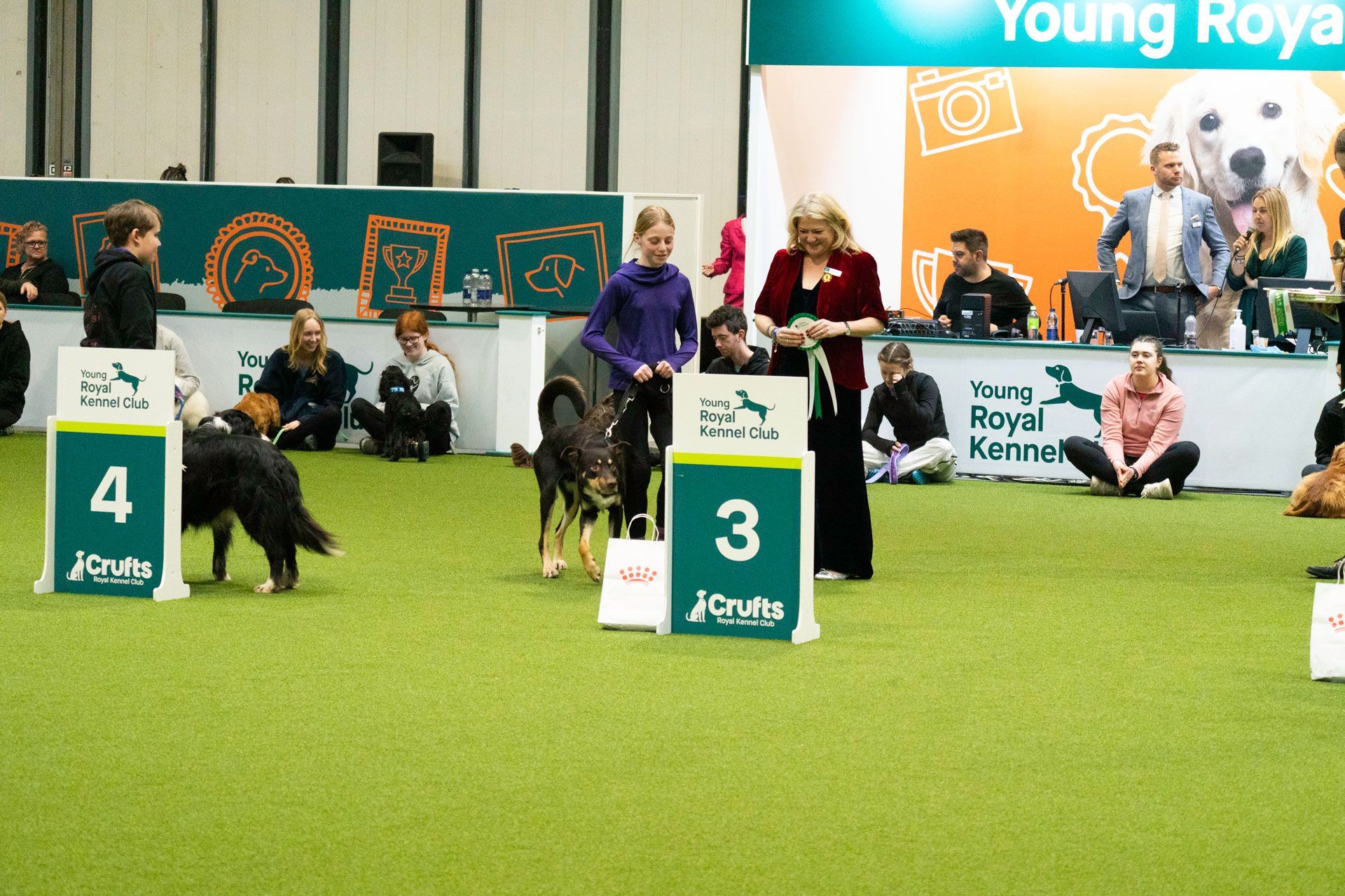 brooke and woody taking 3rd place at crufts 