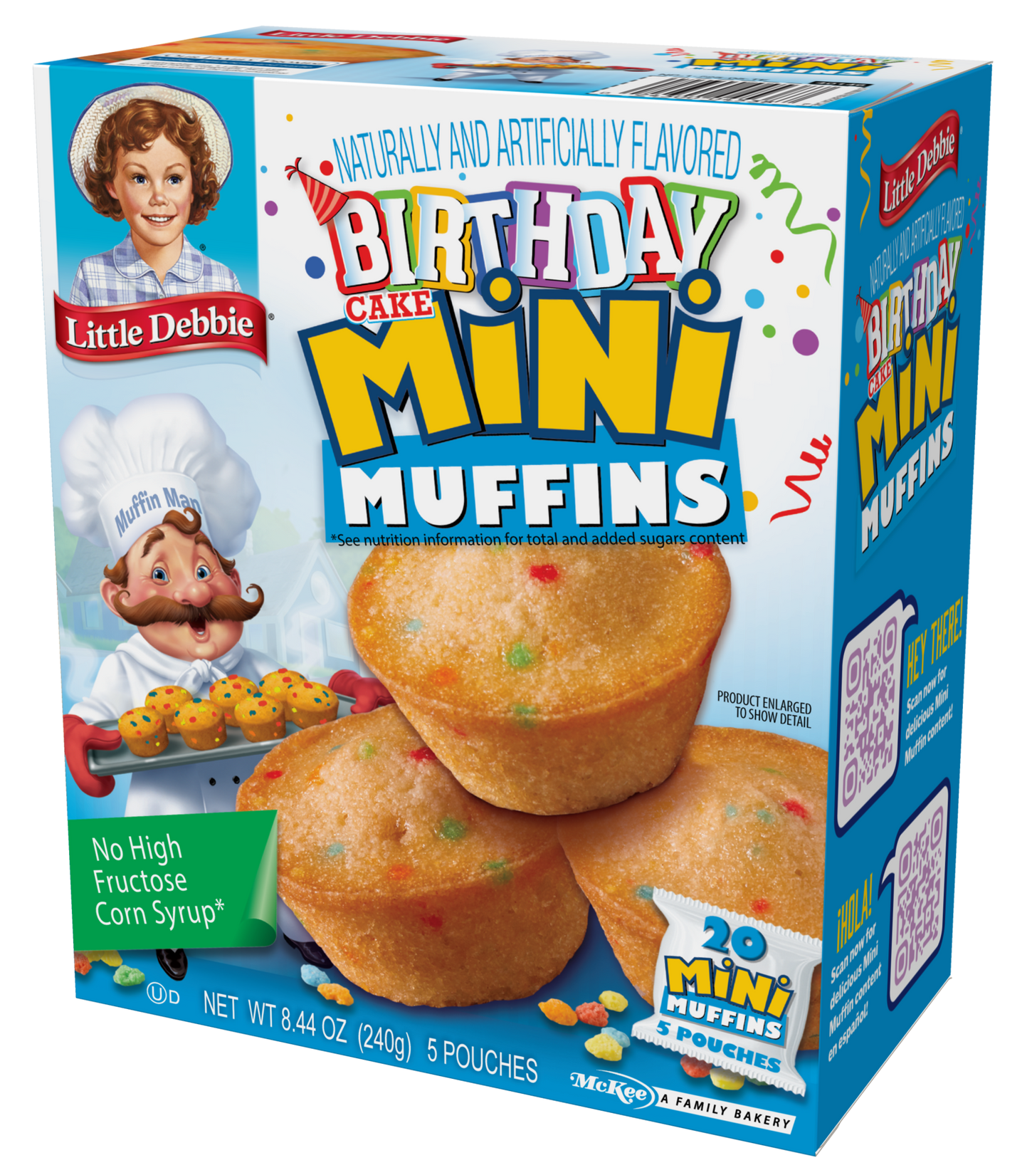 carton of birthday cake mini muffins