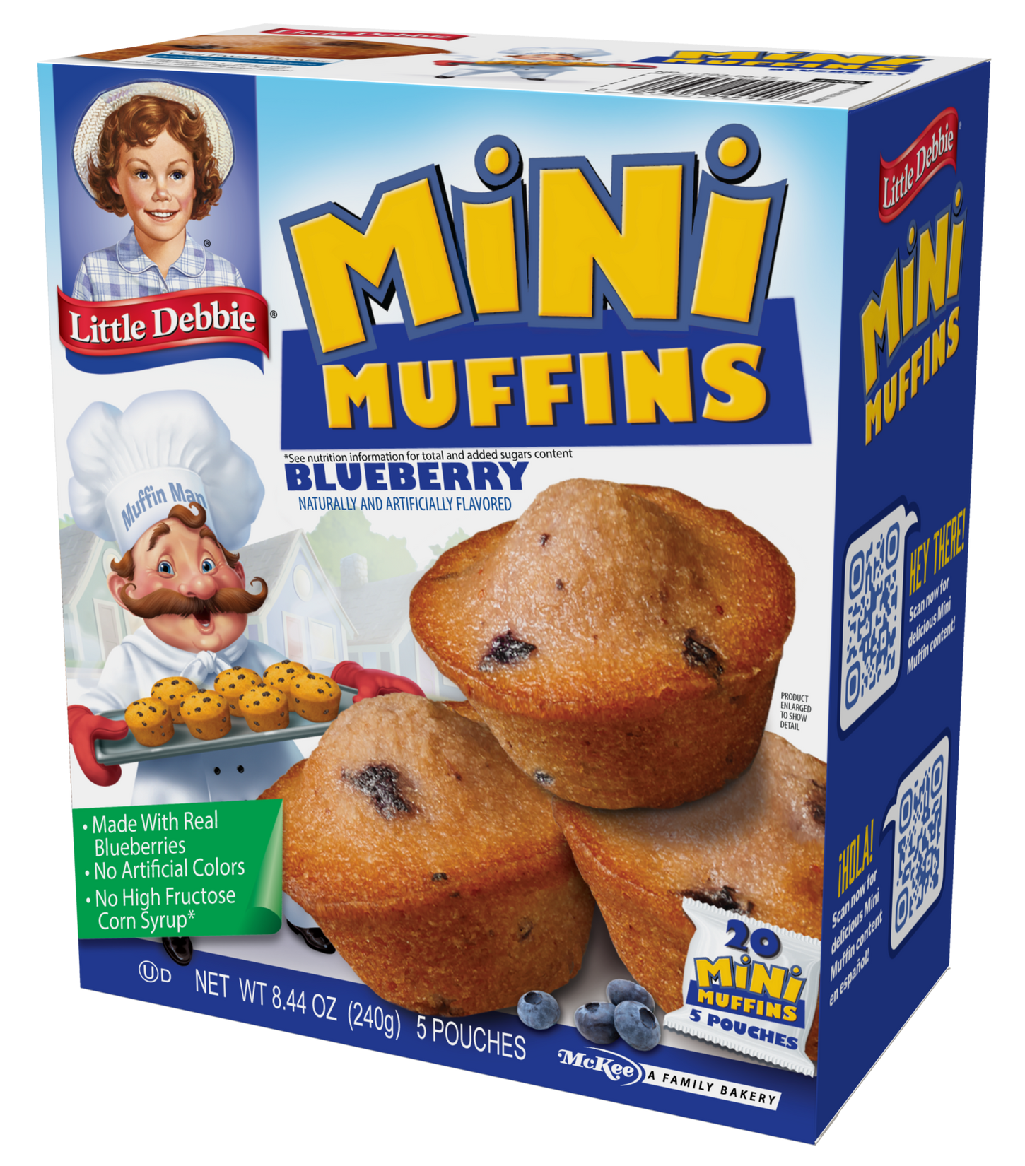 carton of blueberry mini muffins