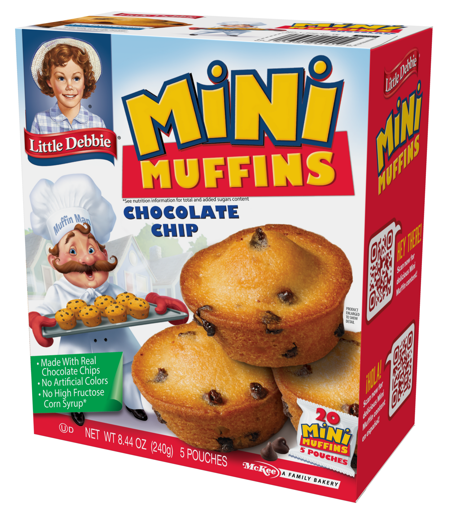 carton of chocolate chip mini muffins