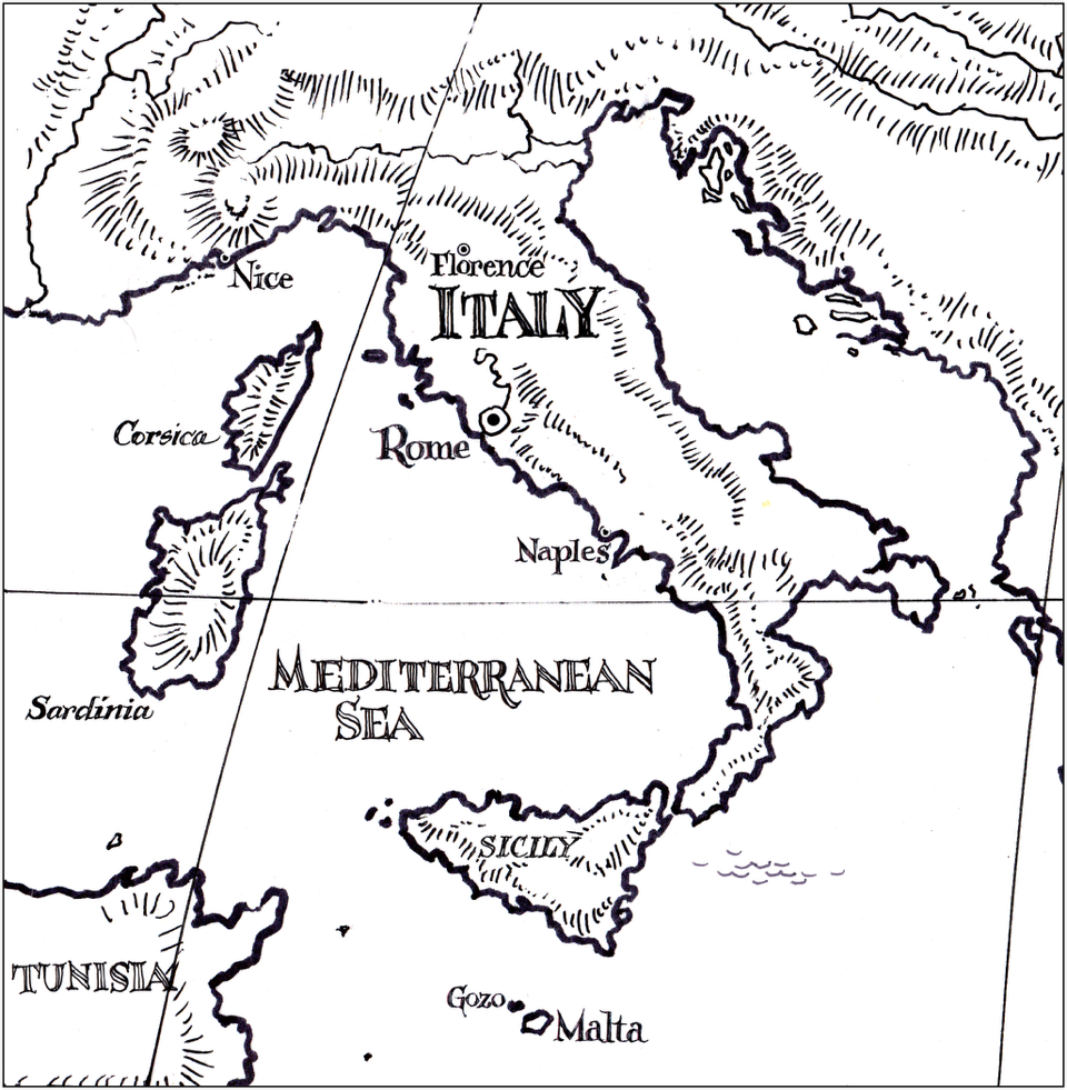 map of Italy