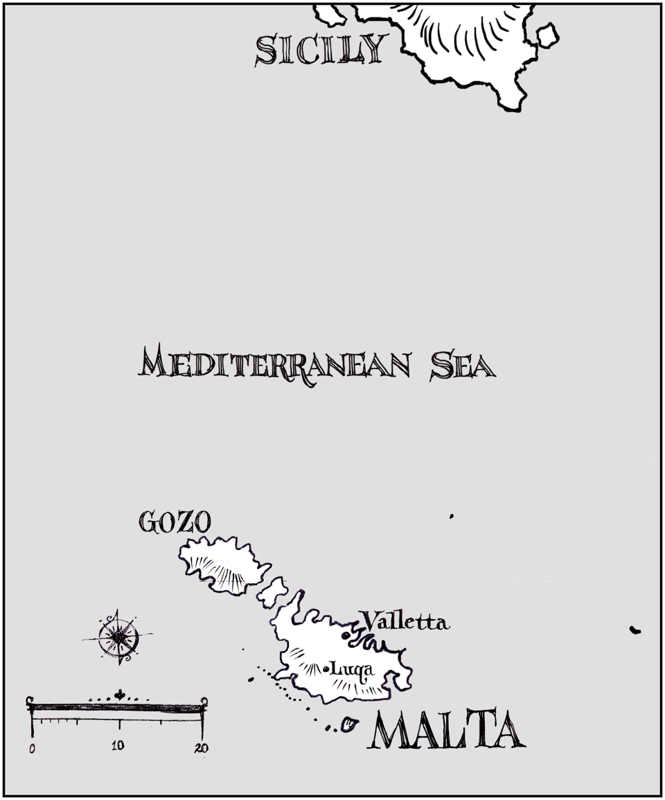 map of Malta