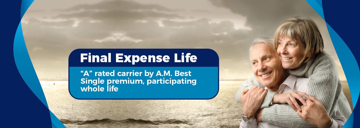 an advertisement for a final expense life insurance
