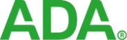 The ada logo is green and white on a white background.