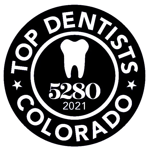 Black and white badge: