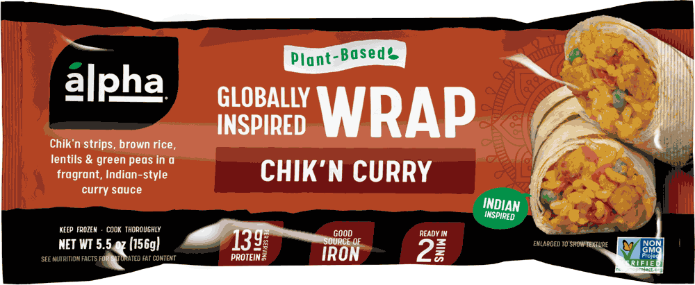 Chik'n Curry Wrap