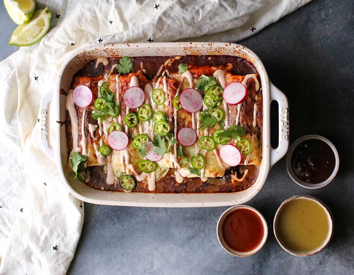 Vegan Burrito Enchiladas