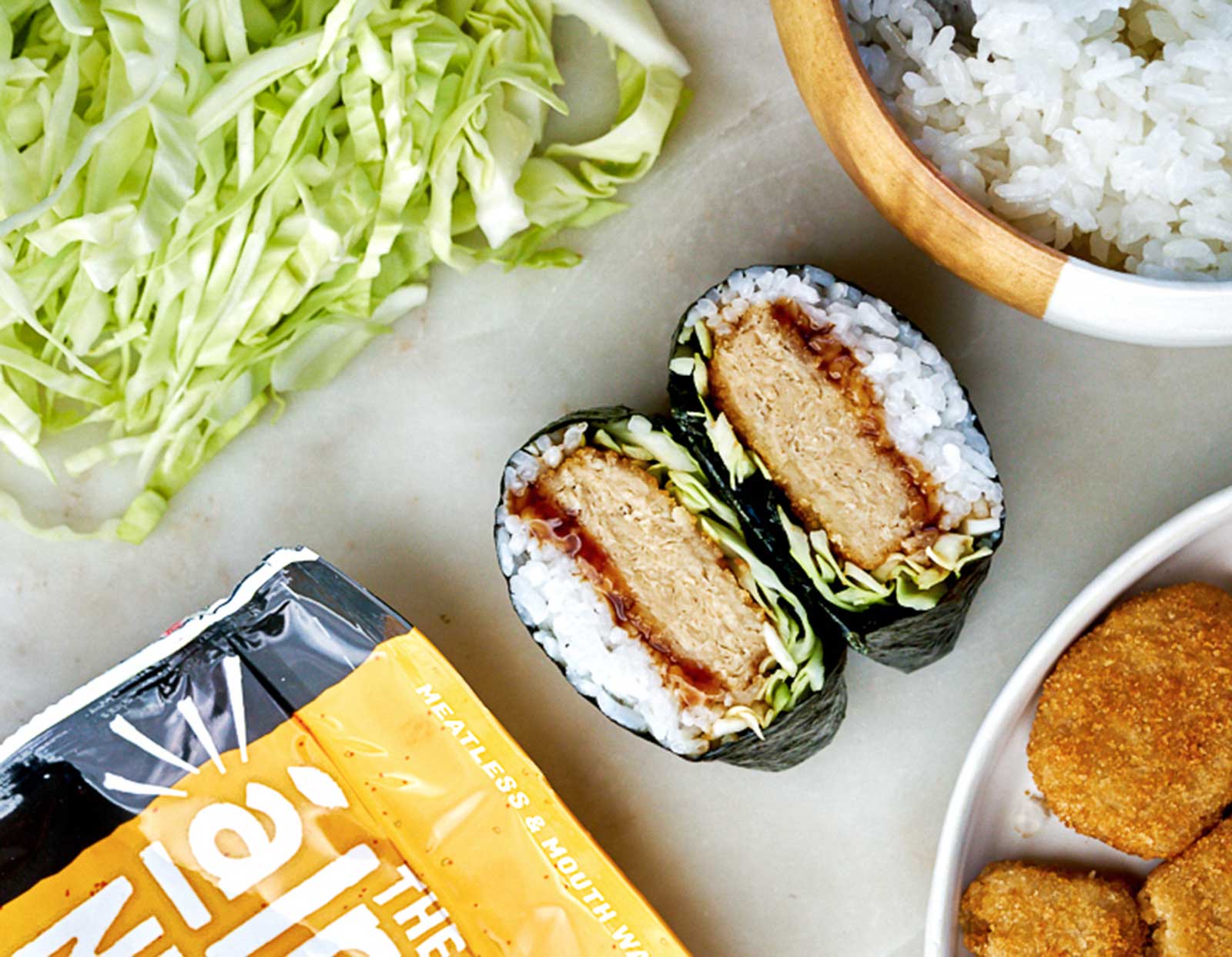 Vegan Chik'n Katsu Seaweed Wraps