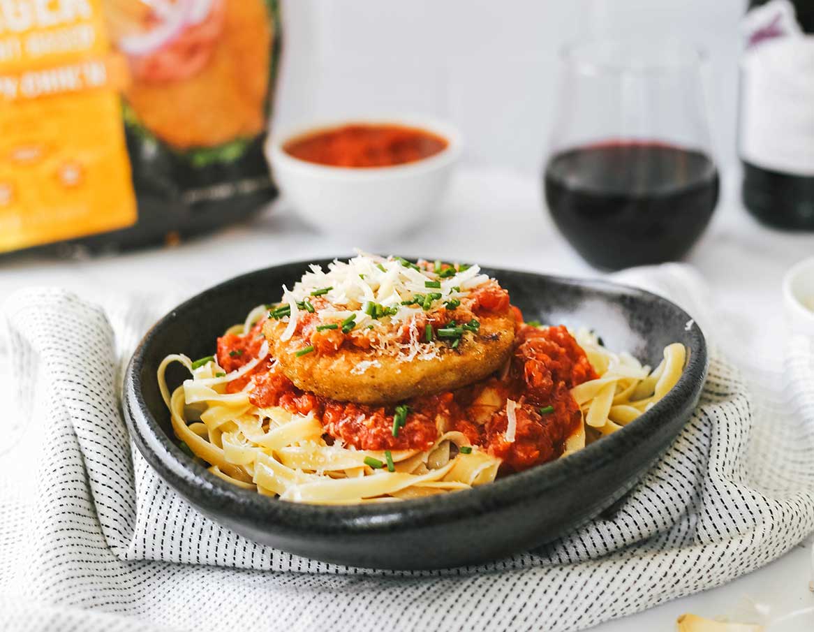 Vegan Chik'n Parm Linguine