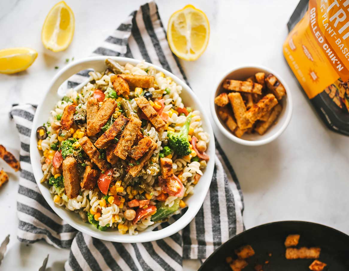 Vegan Chik'n Pasta Salad